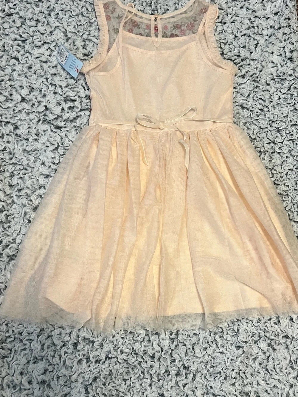 Cat & Jack Floral Embroidered Tulle Dress